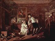 William Hogarth The murder of the count painting